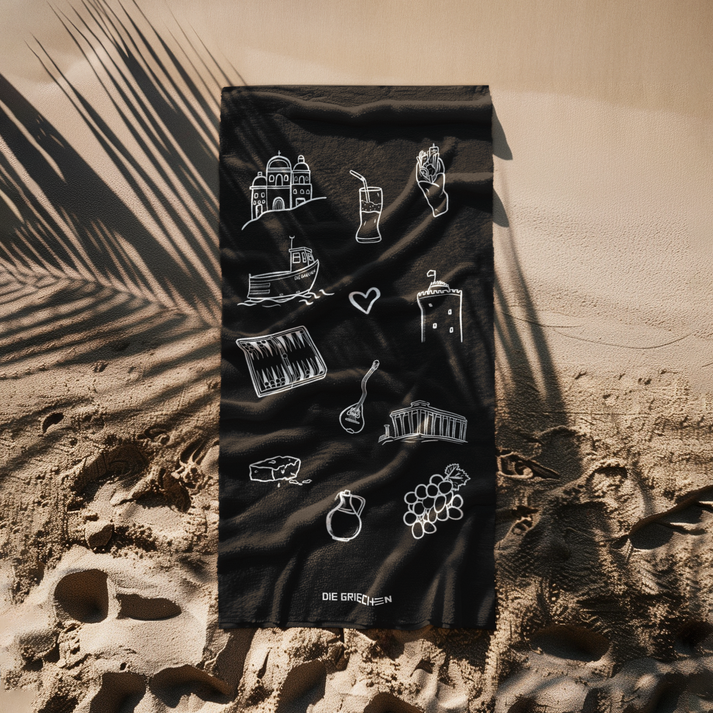 Greek Icons - Strandtuch