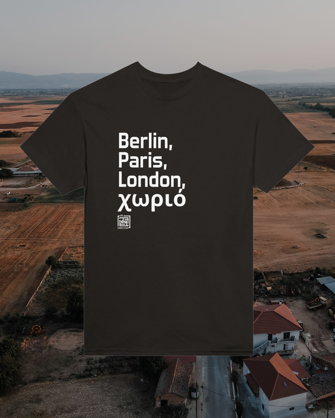 Berlin, Paris, London χωριό Tshirt (9105820221784)