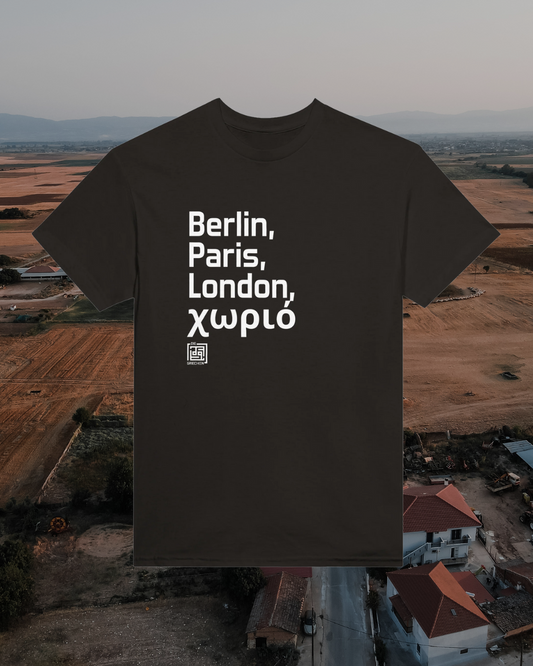 Berlin, Paris, London χωριό Tshirt