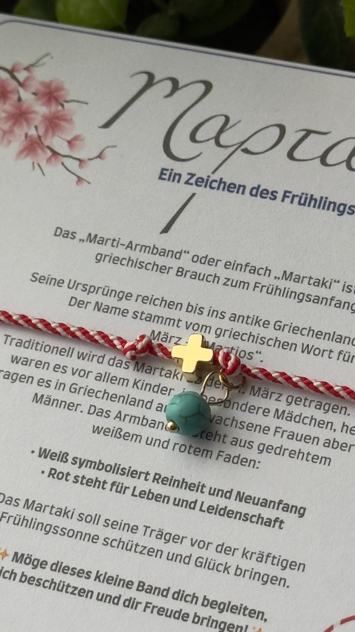 Martaki Armband Kreuz