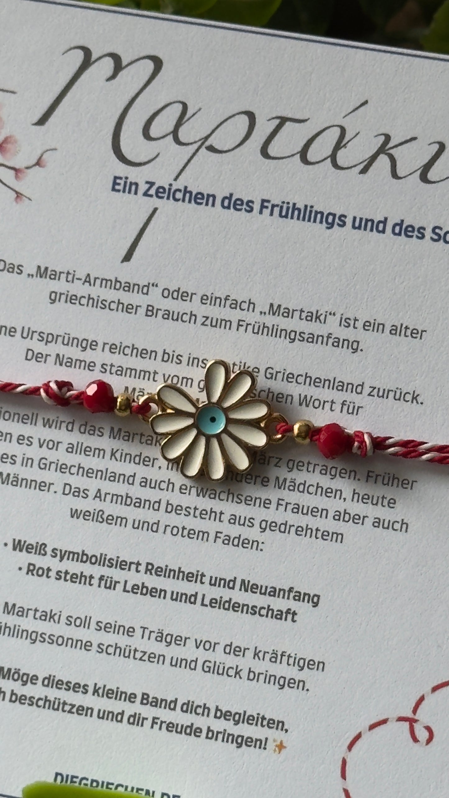 Martaki Armband Blume