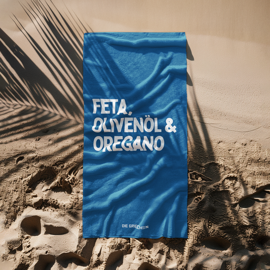 Feta, Olivenöl & Oregano - Strandtuch